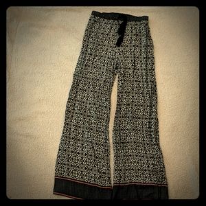 Flared patterned pants